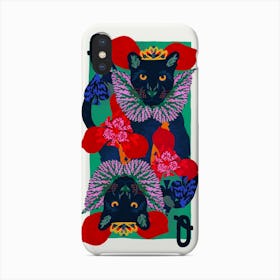 Panther Queen Of Spades Phone Case