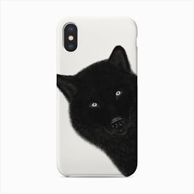 Black Wolf Phone Case