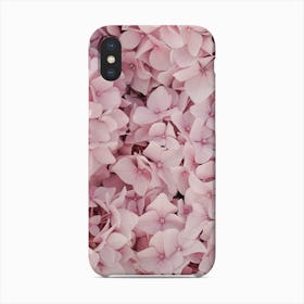 Pink Hydrangea Blossom Phone Case