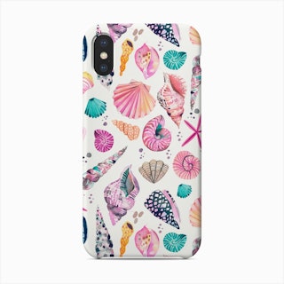Sea Shells Tropical Pink Phone Case