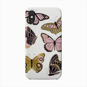Texas Butterflies   Blush And Gold Phone Case