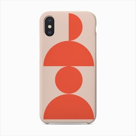 Red Abstract Shape Phone Case