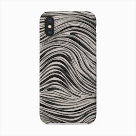 Black And White Irregular Lines Phone Case