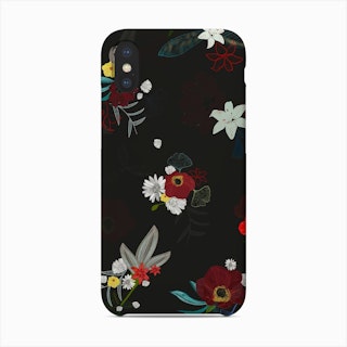 Artistic Lily, Daisy, Cosmos Flowers Floral Pattern Phone Case