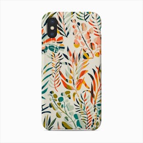 Colorful Leaves Pattern Phone Case
