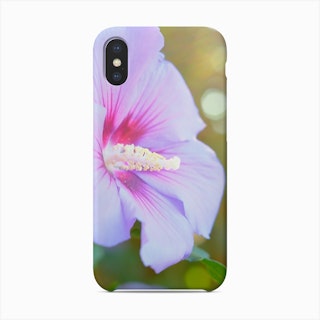 Summertime Pink Hibiscus Flower Phone Case