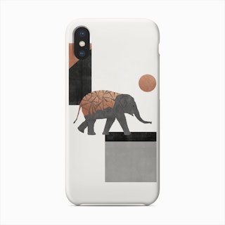 Elephant Mosaic I Phone Case