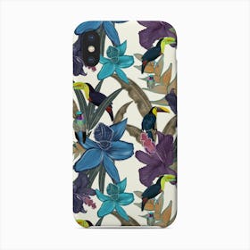 Toucan, Humming Bird And Jungle Tropical Pattern Phone Case