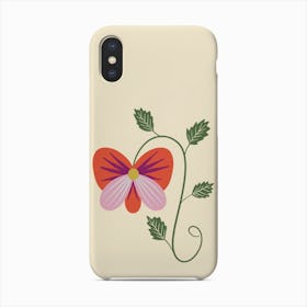Whimsical Pansy Phone Case