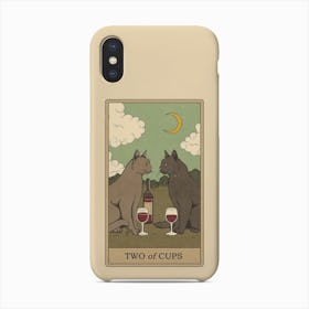 Two Of Cups   Cats Tarot Phone Case