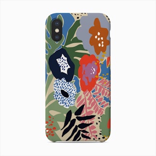 Maximalist Floral Shapes Phone Case