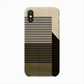 Modern Abstract Brown And Black B Phone Case