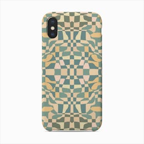 Green Shades Mosaic Checker 2 Phone Case
