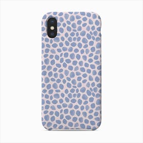 Cornflower Blue Dots Phone Case