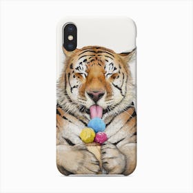 Tiger With Ice Cream Phone Case