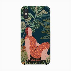 Inhale Green  Jungle Night At Home Phone Case