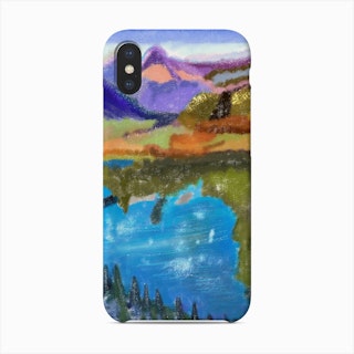 Colorful Mountains Landscape Phone Case