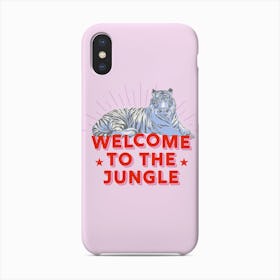 Welcome To The Jungle Retro Tiger Phone Case