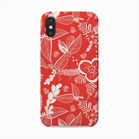 On Safari Vibrant Colour Leaf Pattern Phone Case