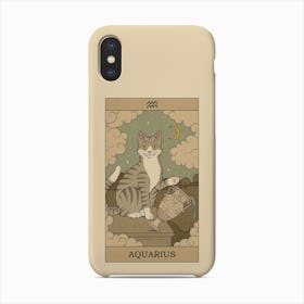Aquarius Cat Phone Case