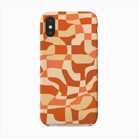 Red Shades Mosaic Checker Phone Case