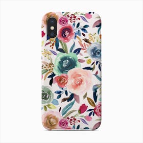 Sweet Watercolour Romance Bouquet Phone Case
