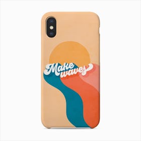 Make Waves Retro Rainbow Phone Case