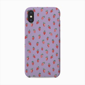 Lilac Strawberry Phone Case