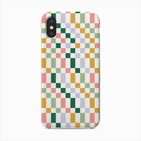 Checkered Nostalgic Squares Phone Case
