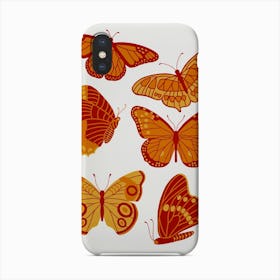 Texas Butterflies   Orange And Yellow Phone Case