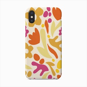 Flower Cutout Pink Orange Phone Case