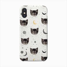 Cute Cats And Space Pattern Phone Case