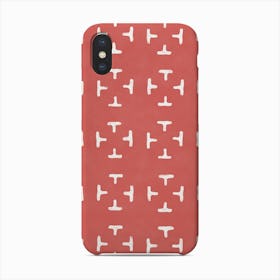 Oriental Pattern Indian Red Phone Case
