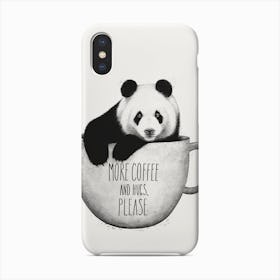 Panda With Coffee Phone Case