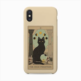 The High Priestess   Cats Tarot Phone Case