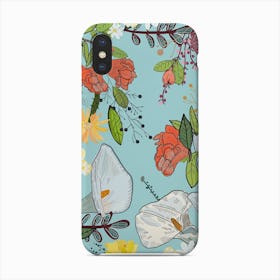 Pomegranate And Lily And Colorful Flowers Pattern Phone Case