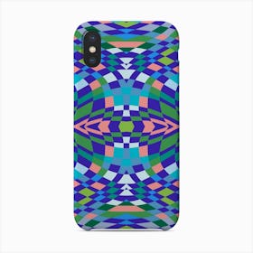 Checker Blue Green And Pink Sprinkles 2 Phone Case