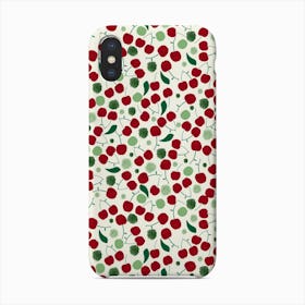 Cherries Dots Leaves Phone Case