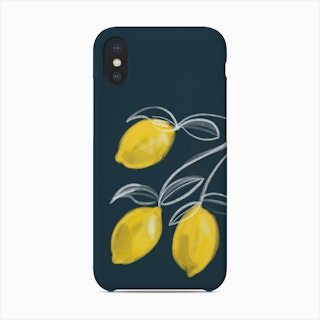 Lemon Navy Phone Case