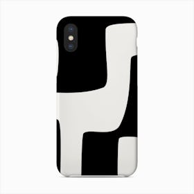 Black And White Minimalist Abstract Phone Case
