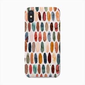 Dashes Watercolor Mineral Phone Case