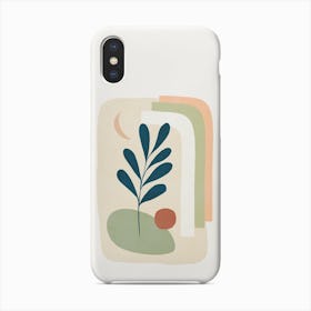 Earthy Tropical Foliage Blue 5 Phone Case