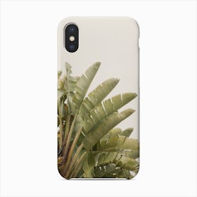 Tropical Green Leaves Phone Case