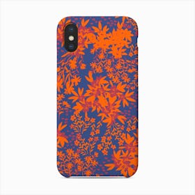 Blossom Orange & Blue Phone Case