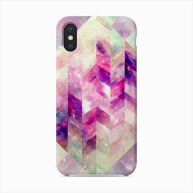 Abstract Geometric Pink Galaxy Phone Case