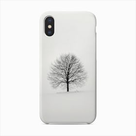 Minimalist Tree And Snow Phone Case