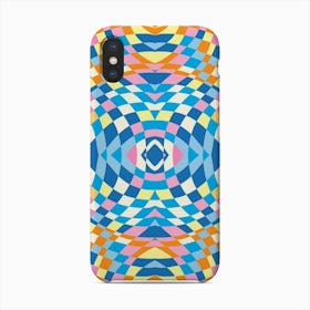 Colorful Wavy Checker 2 Phone Case