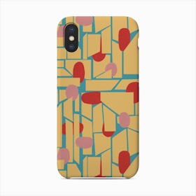 Poppy Abstract Geometric In Yellow Phone Case