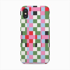 Weave Mix Pink Green Phone Case