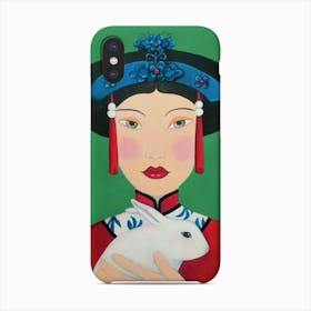Chinese Woman And Rabbit Phone Case